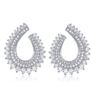 Monemel Swarovski Taşlı Küpe (Altın Kaplama) Sevgililer Günü Hediyesi Yeni Yıl Hediyesi - Yılbaşı Hediyesi