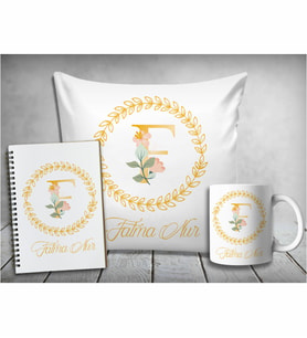 Kişiye Özel İsimli Yastık & Kupa & Defter