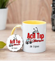 Acil Tıp Teknisyeni Sarı Kupa Bardak Ve Anahtarlık Set