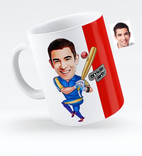 BK Gift Kişiye Özel Bay Baseball Oyuncusu Karikatürlü Beyaz Kupa Bardak