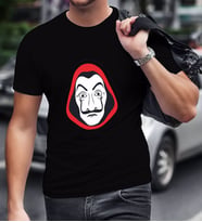 La Casa De Papel Siyah Erkek T-Shirt-26