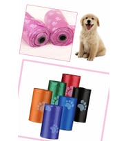 Evcil Hayvanlar Için Pati Desenli Kedi Köpek Kaka Poşeti Torbası (Karışık)