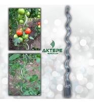 20 Adet 150 Cm Metal Spiral Fidan Bağlama Teli Sarmal Bitki Destek Çubuğu