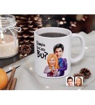 BK Gift Kişiye Özel Sevgililer Kimin Kocası Bu Karikatürlü Beyaz Kupa Bardak-89