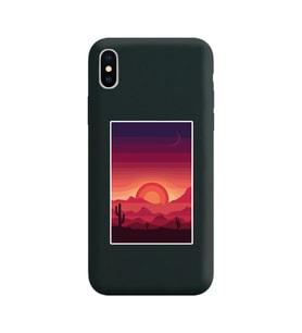 Siyah Lansman Kılıf iPhone XS Max