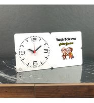 Yaşlı Bakımı Ahşap Masa Saati