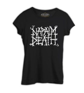 Napalm Death Siyah Kadın Tshirt
