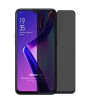 Microsonic Oppo A12 Privacy 5D Gizlilik Filtreli Cam Ekran Koruyucu Siyah