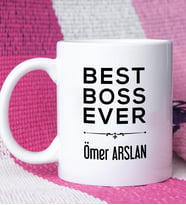 Patrona Best Boss Ever Tasarımlı Patron Kupa Bardak