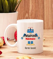 Mekatronik Mühendisine Hediye Kupa Bardak