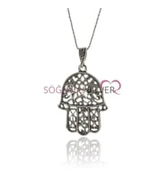 Söğütlü Silver fatma ana eli telkari kolye