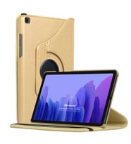Microsonic Samsung Galaxy Tab A7 T500 Kılıf 360 Rotating Stand Deri Gold