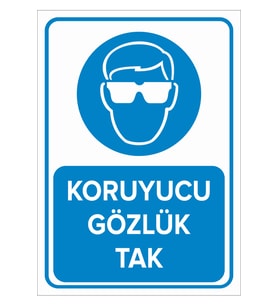 MIGNATIS - Koruyucu Gözlük Tak Levhası - Sac Malzeme 25x35cm
