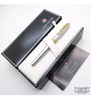 Sheaffer Sagaris Mat Krom Altın Dolma Kalem  İsme Özel Kalem