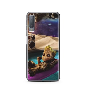 Baby Groot Tasarım Süper Şeffaf Silikon Telefon Kılıfı Samsung A7 (2017)