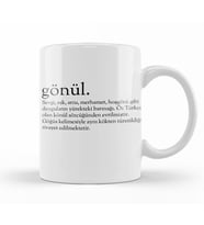 Gönül Kelime Kupa Bardak Porselen