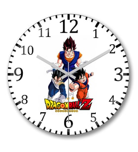 Dragon Ball  Z Duvar Saati Bombeli Gercek Cam