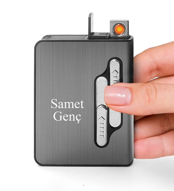 Kişiye Özel Usb Şarj Kablolu Tabakalı Dokunmatik Elektronik Çakmak
