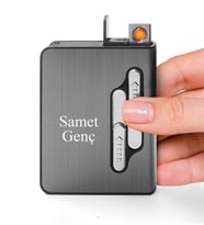 Kişiye Özel Usb Şarj Kablolu Tabakalı Dokunmatik Elektronik Çakmak