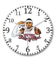 Carmelo New York Knicks Duvar Saati Bombeli Gercek Cam