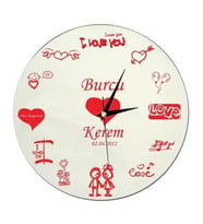 Kişiye Özel Love Duvar Saati