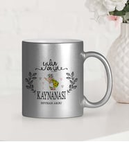BK Gift Kişiye Özel Yılın En İyi Kaynanası Gümüş Yaldızlı Kupa Bardak