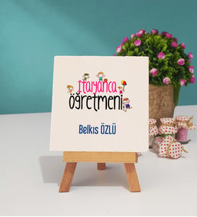İtalyanca Öğretmeni Tasarımlı Kişiye Özel Hediye İtalyanca Öğretmeni Dekoratif Taş Baskı