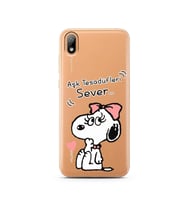 Snoopy Tasarımlı Süper Şeffaf Silikon Telefon Kılıfı Huawei Y5 2019