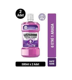 Listerine Total Care Ağız Bakım Suyu 500 ml x 2