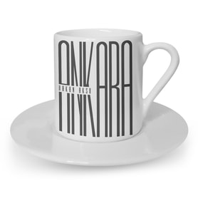 BK Gift Kişiye Özel Ankara Tasarımlı Türk Kahvesi Fincanı  1