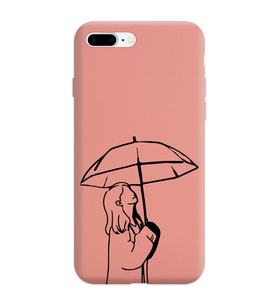 Iphone 7 Plus Çizgi Tasarımlı Pudra Lansman Telefon Kılıfı