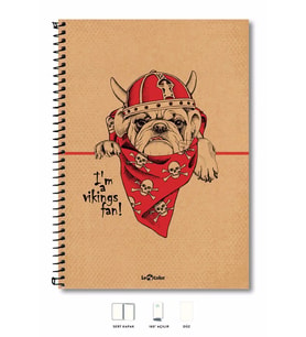 A4 Defter Düz 200 syf Köpek Eco