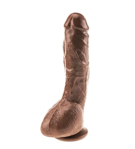 LilituShop 25 cm Realistik Vantuzlu Melez Dildo Penis