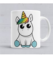 Bebek Unicorn Kupa Bardak Porselen