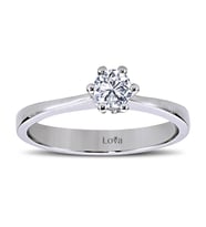 Lova E Renk 0,29 Karat Pırlanta Tektaş Yüzük - 1040048