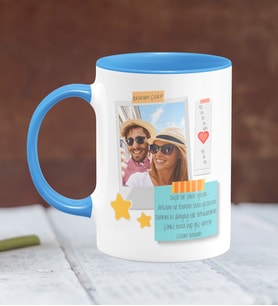 BK Gift Kişiye Özel Babalar Günü Temalı Mavi Kupa Bardak 35331m