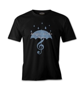 Singin In The Rain - 2 Siyah Erkek Tshirt