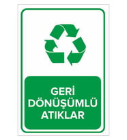 MIGNATIS - Geri Dönüşümlü Atıklar Levhasi - Sac Malzeme 25x35cm