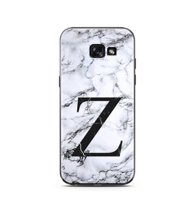 Samsung A5 (2015) Beyaz Mermer Harf Tasarımlı Telefon Kılıfı Z-Harfi 