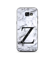 Samsung A5 (2015) Beyaz Mermer Harf Tasarımlı Telefon Kılıfı Z-Harfi 