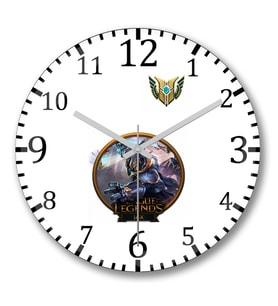 Jax LoL League Of Legends Duvar Saati Bombeli Gercek Cam