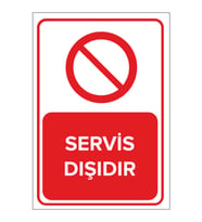 MIGNATIS - Servis Dışıdır Levhası - Sac Malzeme 50x70cm