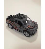 Fast Racer High Simulation Metal Çek Bırak Askeri Araba K137A25K GRİ
