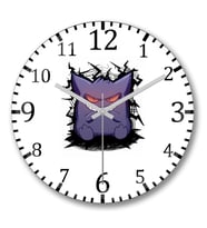 Gengar Duvar Saati Bombeli Gercek Cam