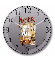 Metalhead Master Master Duvar Saati Bombeli Gercek Cam