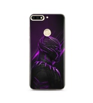 Black Panter Tasarım Süper Şeffaf Silikon Telefon Kılıfı Huawei Honor 7C- y7 201