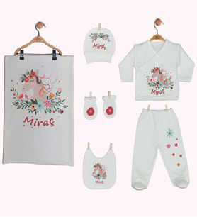 Pia Baby Gl 1949-07 İsme Özel Battaniye Zıbın Set