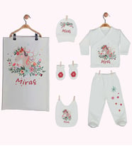 Pia Baby Gl 1949-07 İsme Özel Battaniye Zıbın Set