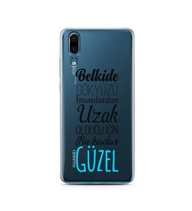 Belkide Tasarımlı Süper Şeffaf Silikon Telefon Kılıfı Huawei P20   