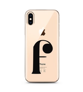 Iphone Xs Max Harf Tasarımlı Telefon Kılıfı F-Harfi 